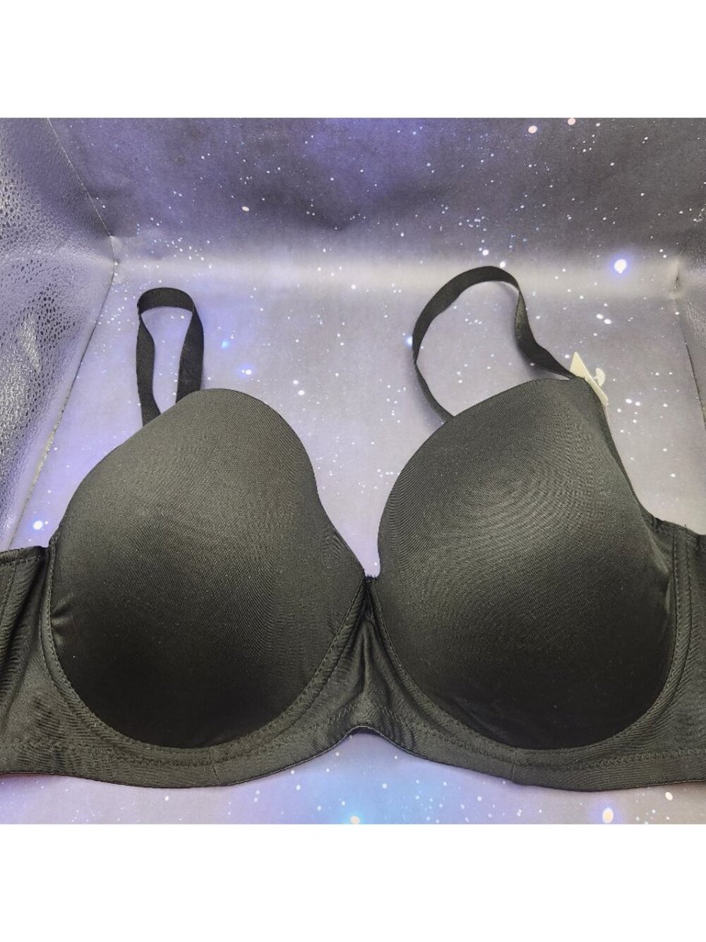 Panties Plus Black Color Underwire Bra 42 C 42C Smooth Full Coverage NEW
